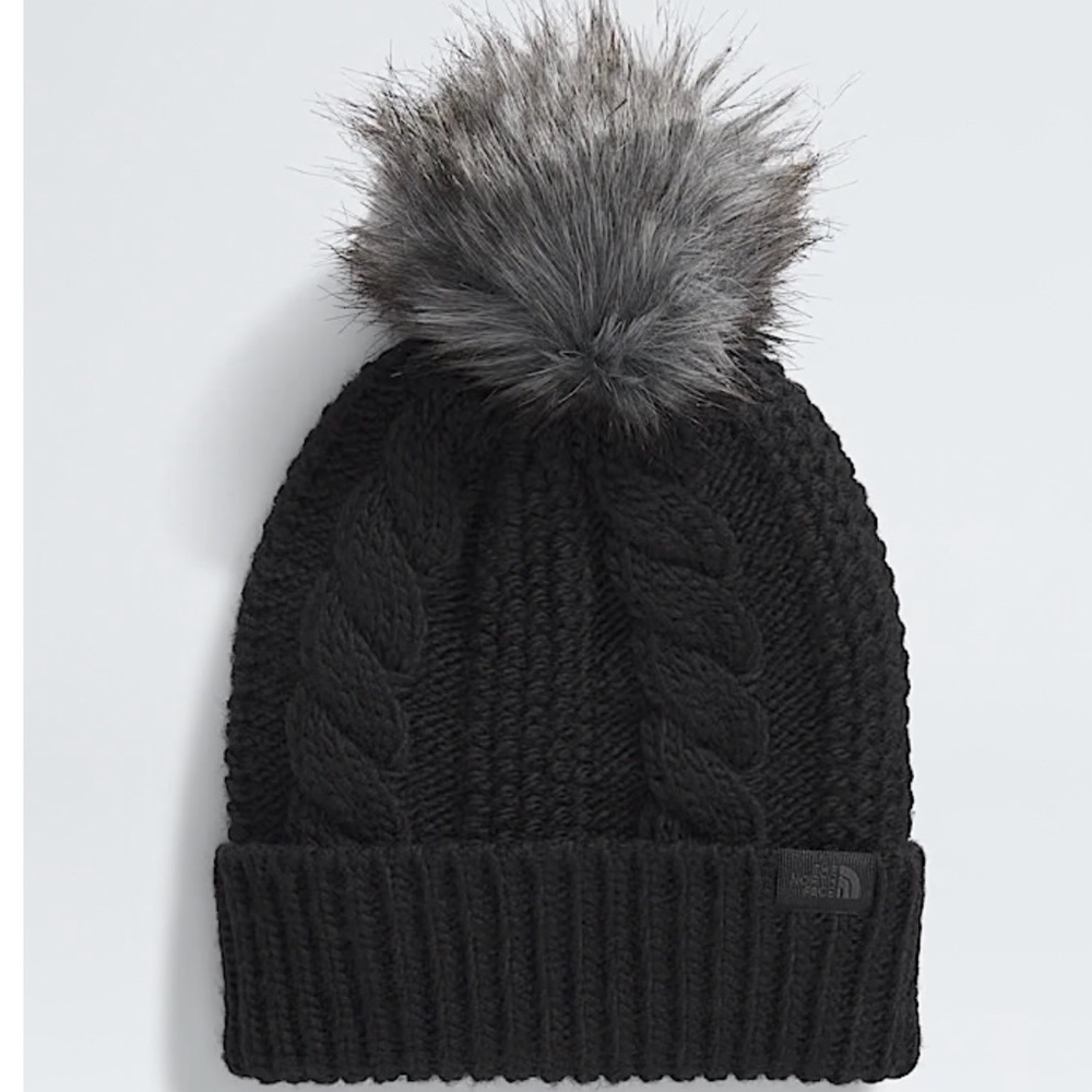 The North Face Black Faux Fur Lined Beanie